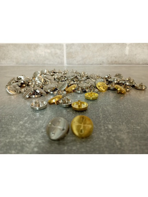 Metal buttons - Gold buttons - Silver buttons - 2cm buttons for liturgical cloth