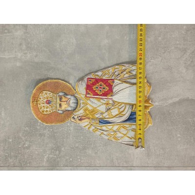 Saint Nicholas application icon - Liturgical embroidered vestment appliques patch