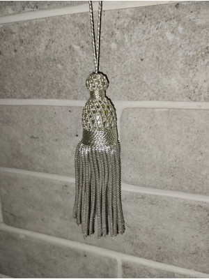Silver Bullion Tassels for church Vestments - Decoration - Metal 11 см 4,5 inches