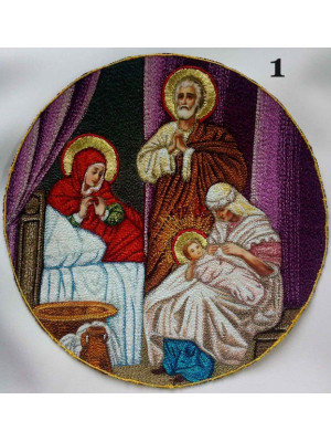 Application icons - Round patch icons - 12 Great Feasts - Embroidered icons