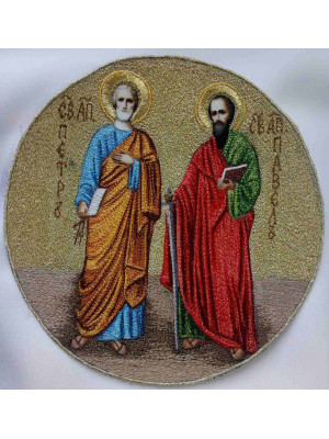Application icons - Saints Peter and Paul - Round patch icons - Embroidered icon