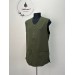 Chaplain vest in khaki color - Vest for priest without sleeves with pockets