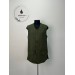 Chaplain vest in khaki color - Vest for priest without sleeves with pockets