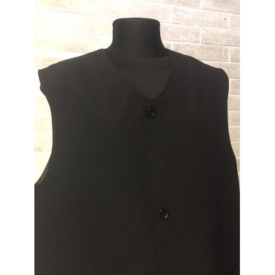 Priest vest in gabardine - Vest for priest without sleeves with pockets