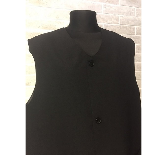 Priest vest in gabardine - Vest for priest without sleeves with pockets