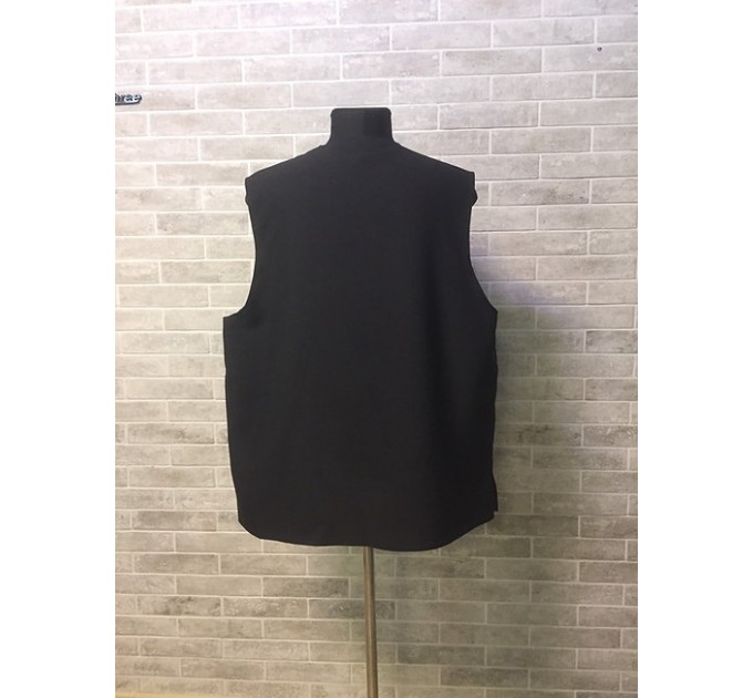 Priest vest in gabardine - Vest for priest without sleeves with pockets