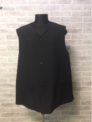 Priest vest in gabardine - Vest for priest without sleeves with pockets