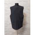 Vest with 2 two pockets in gabardine or wet silk or linen-gabardine - Waistcoat