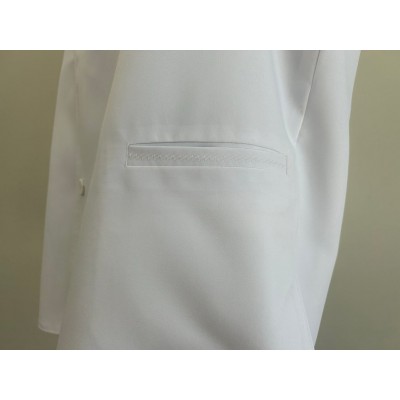 Summer Vest in gabardine - Summer Waistcoat in white gabardine - Orthodox coat