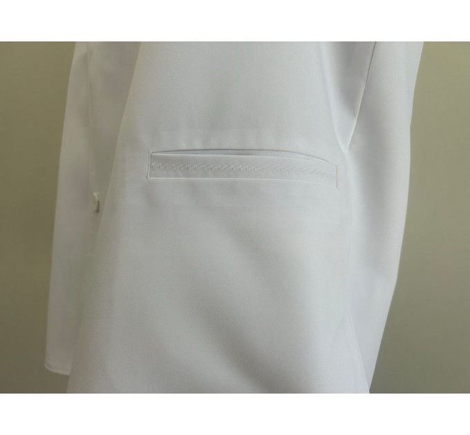 Summer Vest in gabardine - Summer Waistcoat in white gabardine - Orthodox coat