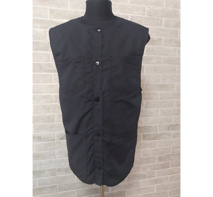 Summer priest vest with 4 pockets - Waistcoat - Orthodox priest light coat - Church