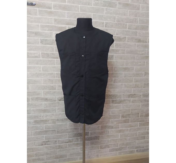 Summer priest vest with 4 pockets - Waistcoat - Orthodox priest light coat - Church