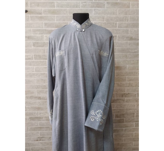 Orthodox cassock - St. Petersburg style cassock in linen-gabardine - Cassock for a priest - Inner cassock - Religious cloth - Undercassock