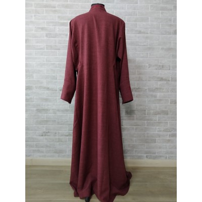 Orthodox cassock with grape embroidery - St. Petersburg style cassock in linen-gabardine - Cassock for a priest - Inner cassock - Religious cloth - Undercassock