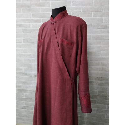 Orthodox cassock with grape embroidery - St. Petersburg style cassock in linen-gabardine - Cassock for a priest - Inner cassock - Religious cloth - Undercassock