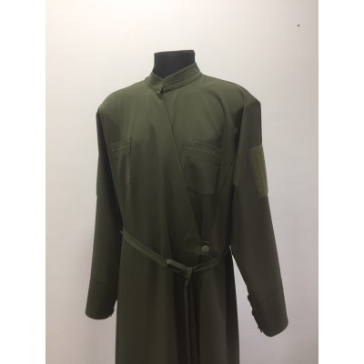 Greek style cassock for Chaplain - Orthodox cassock in khaki - Inner cassock for Chaplain - Orthodox cassock