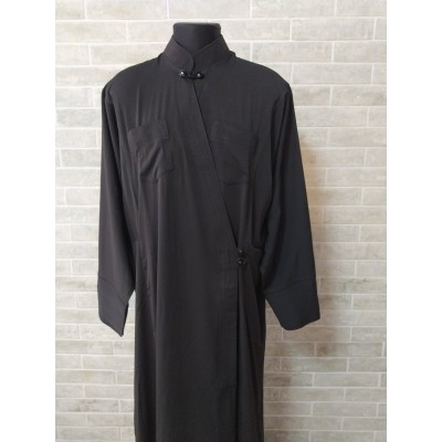 Orthodox cassock - Cassock in gabardine / wet silk with machine embroidery - Cassock for a priest- Inner cassock - Undercassock