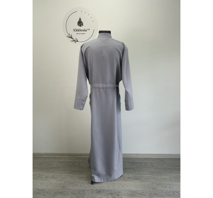 Orthodox Greek undercassock from gabardine - Cassock for a priest- Clergy robe - Inner cassock