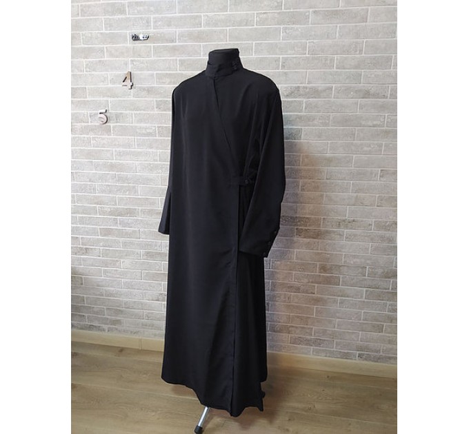 Slavic Cassock in wet silk without embroidery - Slavic style Orthodox cassock - Cassock for a priest - Religious cloth - Clergy robe - Undercassock