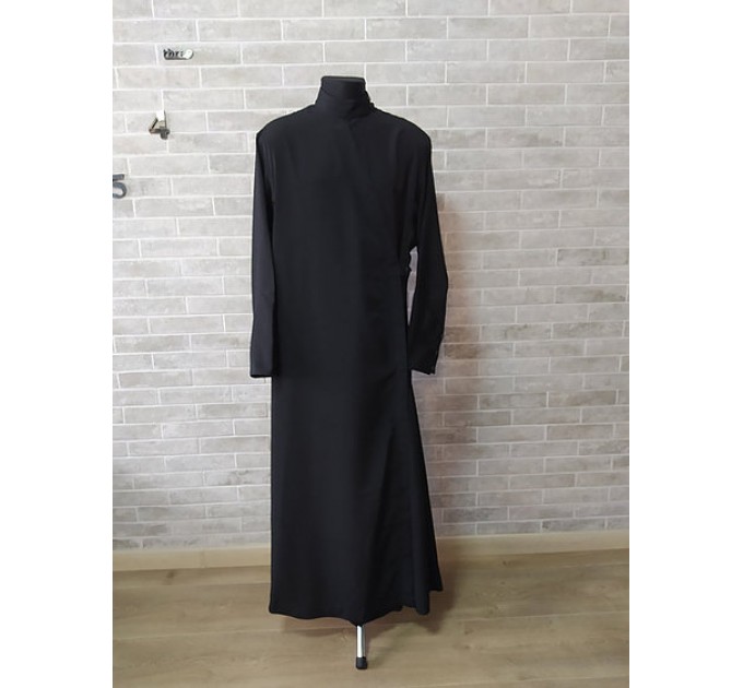 Slavic Cassock in wet silk without embroidery - Slavic style Orthodox cassock - Cassock for a priest - Religious cloth - Clergy robe - Undercassock