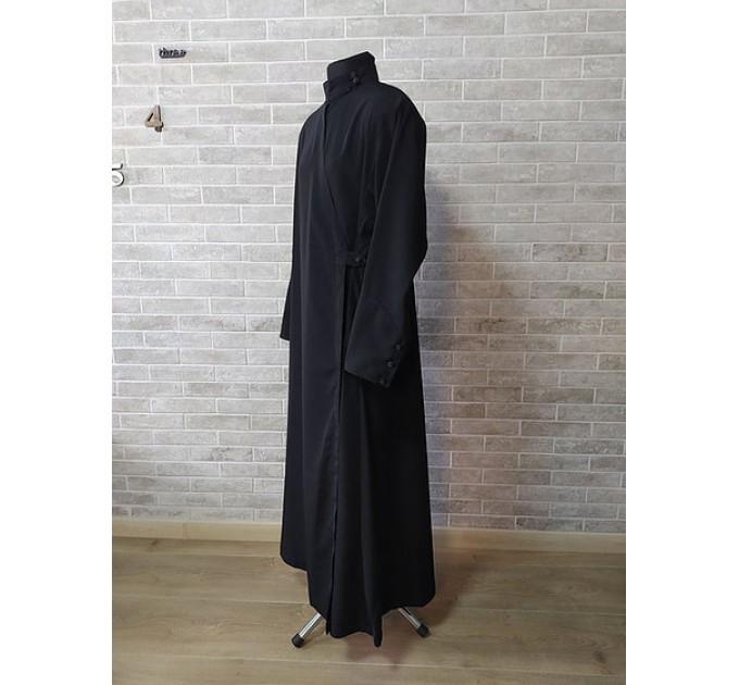 Slavic Cassock in wet silk without embroidery - Slavic style Orthodox cassock - Cassock for a priest - Religious cloth - Clergy robe - Undercassock