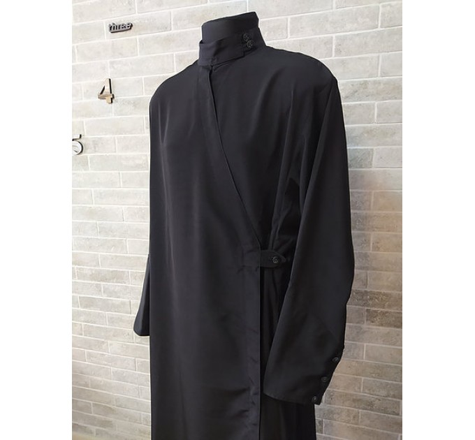 Slavic Cassock in wet silk without embroidery - Slavic style Orthodox cassock - Cassock for a priest - Religious cloth - Clergy robe - Undercassock