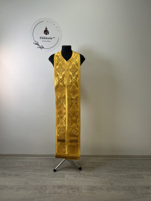 Priest's stole and cuffs in brocade - communion set - Orthodox liturgical set