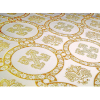 Garden of Gethsemane Nonmetallic Greek Brocade - Church Brocade - Liturgical Brocade - Priest vestment's fabric