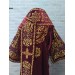 Embroidered bishop's vestment set with small and large omophor on velvet