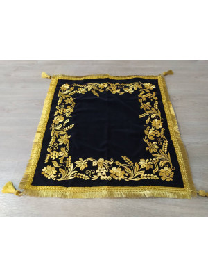 Embroidered velvet gospel cover - Gospel vestment - Gospel Cape Altar cover