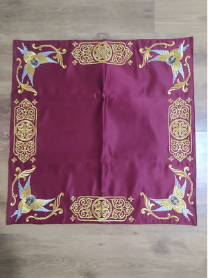 Embroidered Iliton in satin - Canonical altar iliton - eiliton