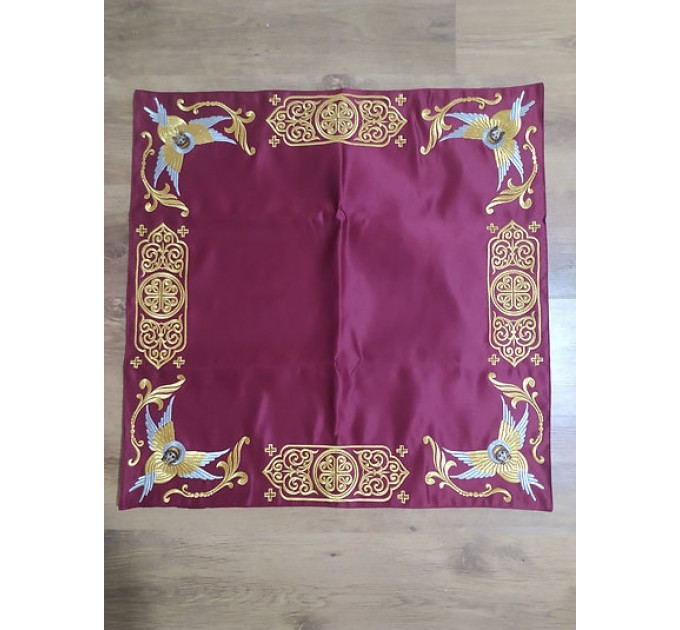 Embroidered Iliton in satin - Canonical altar iliton - eiliton