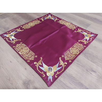 Embroidered Iliton in satin - Canonical altar iliton - eiliton