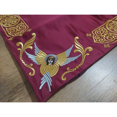 Embroidered Iliton in satin - Canonical altar iliton - eiliton