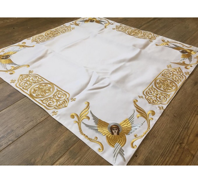 Embroidered Iliton in satin - Canonical altar iliton - eiliton