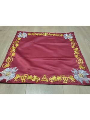 Embroidered Iliton in satin - Canonical altar iliton - eiliton with embroidery