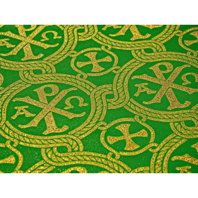 Nativity of Christ Metallic Greek Brocade - Church Brocade - Liturgical Brocade - Priest vestment's fabric