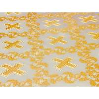The Royal Cross Nonmetallic Greek Brocade - Church Brocade - Liturgical Brocade - Priest vestment's fabric