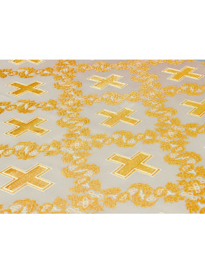 The Royal Cross Nonmetallic Greek Brocade - Church Brocade - Liturgical Brocade - Priest vestment's fabric