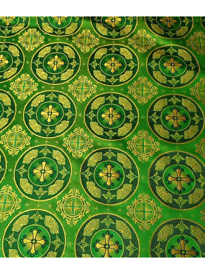 Royal Metallic Greek Brocade - Church Brocade - Liturgical Brocade - Priest vestment's fabric