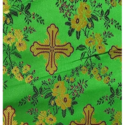 Floral Nonmetallic Greek Brocade - Church Brocade - Liturgical Brocade - Priest vestment's fabric