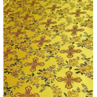 Floral Nonmetallic Greek Brocade - Church Brocade - Liturgical Brocade - Priest vestment's fabric