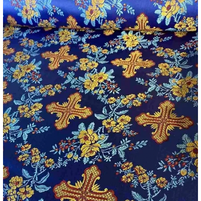 Floral Nonmetallic Greek Brocade - Church Brocade - Liturgical Brocade - Priest vestment's fabric