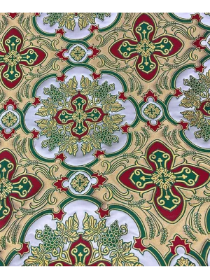New Metallic Greek Brocade - Church Brocade - Liturgical Brocade - Priest vestment's fabric