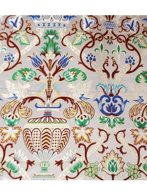 Royal Metallic Greek Brocade - Church Brocade - Liturgical Brocade - Priest vestment's fabric
