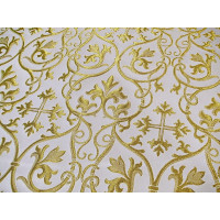 Svyatogorsk of Christ Metallic Greek Brocade - Church Brocade - Liturgical Brocade - Priest vestment's fabric
