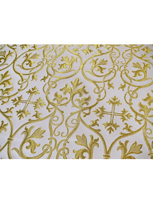 Svyatogorsk of Christ Metallic Greek Brocade - Church Brocade - Liturgical Brocade - Priest vestment's fabric