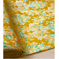 Yellow/green Nonmetallic Greek Brocade - Church Brocade - Liturgical Brocade - Priest vestment's fabric
