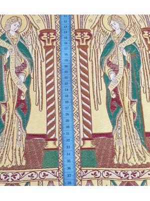 Angel Metallic Greek Brocade - Church Brocade - Liturgical Brocade - Priest vestment's fabric