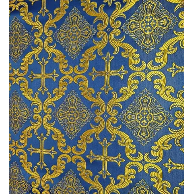 Openwork cross Nonmetallic Greek Brocade - Church Brocade - Liturgical Brocade - Priest vestment's fabric